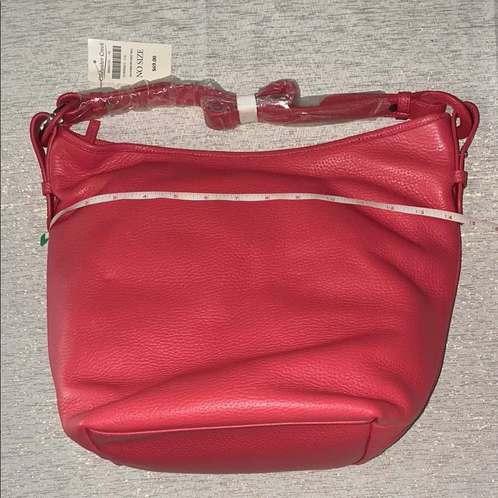 Pink Leather Shoulder Bag